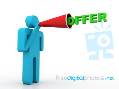 Offer Announcement Stock Image