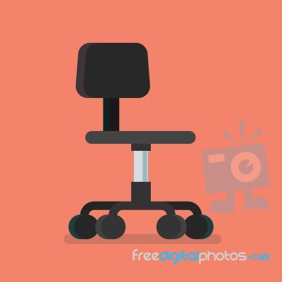 Office Chair  Illustration Stock Image