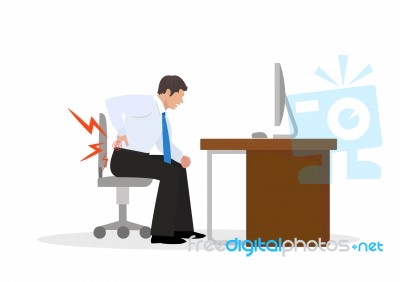 Office Syndrome Stock Image