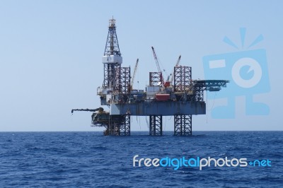 Offshore Oil Rig Stock Photo