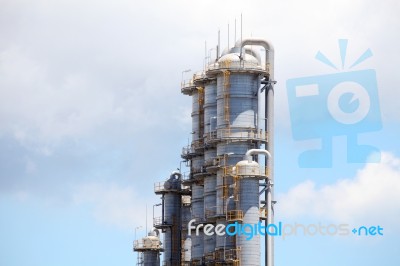 Oil And Gas Refinery Plant Stock Photo