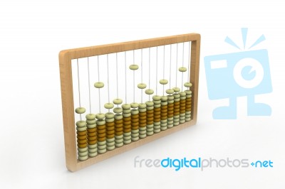 Old Abacus Long Before The Calculator Stock Image