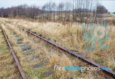 Old Abandoned Railroad Stock Photo