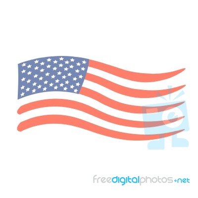 Old American Flag Stock Image