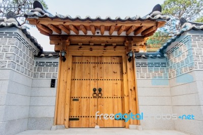 Old Antique Door In Korea Stock Photo Old Antique Door In Korea Stock Photo