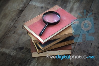 Old Books Stock Photo