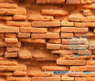 Old Brick Wall Stock Photo