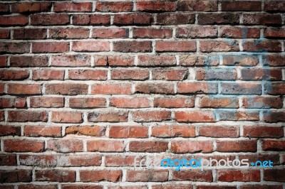 Old Brick Wall Background Stock Photo
