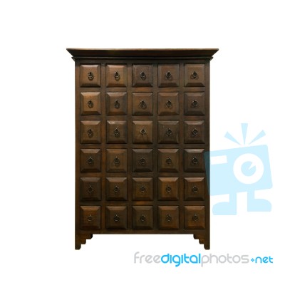 Old Fashioned Chinese Cabinet Stock Photo