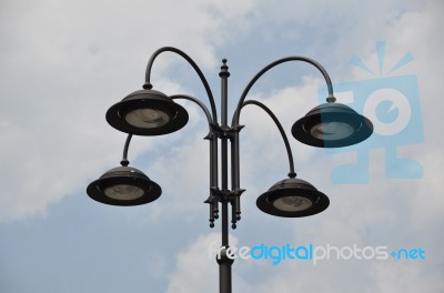 Old Fashioned Streetlamp Stock Photo