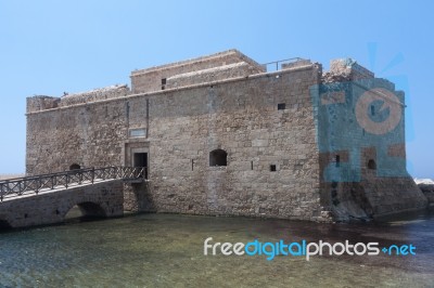 Old Fort At Paphos Stock Photo