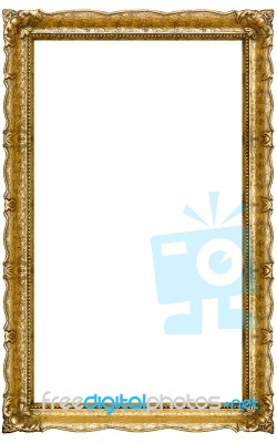 Old Gold Picture Frame Stock Photo Old Gold Picture Frame Stock Photo