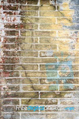 Old Grunge Brick Wall Background Stock Photo