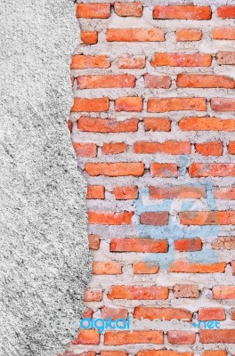 Old Grunge Brick Wall Background Stock Photo