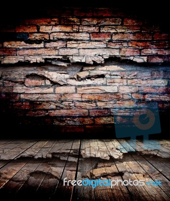 Old Grunge Wall For Background Stock Photo