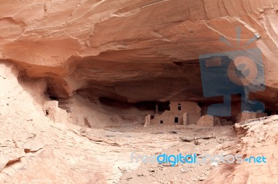 Old Indian Dwellings Stock Photo
