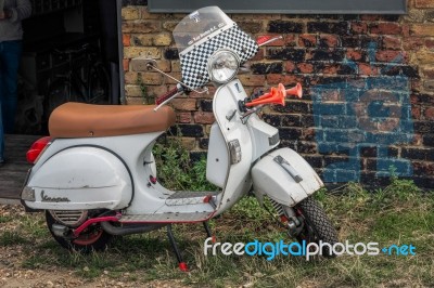 Old Italian Scooter Stock Photo