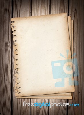 Old Note Papers Stock Photo