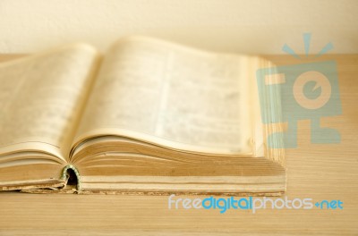 Old Pale Book Stock Photo