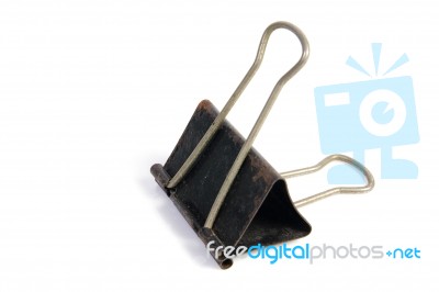 Old Paper Clip Stock Photo