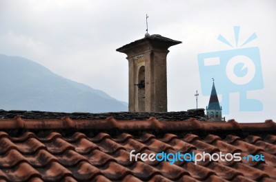 Old Roofs In Ancient City Stock Photo