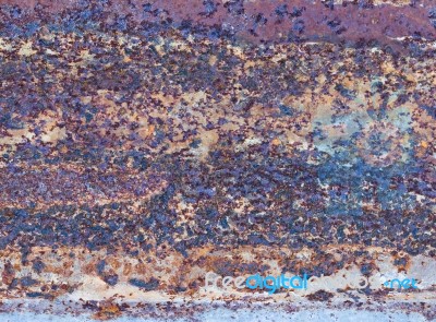 Old Rusty Zinc Plated Stock Photo Old Rusty Zinc Plated Stock Photo