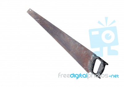 Old Saw Stock Photo