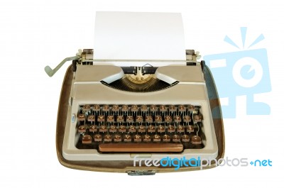 Old Typewriter Stock Photo