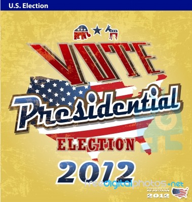 Old US Presidential Election 2012 Stock Image