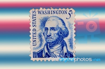 Old US Stamp Stock Photo