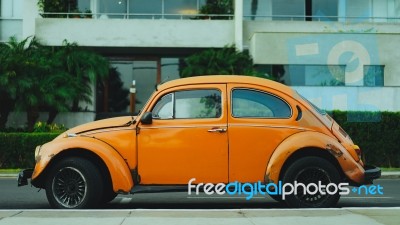 Old Volkswagen Beetle Stock Photo