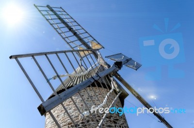 Old Windmill Stock Photo