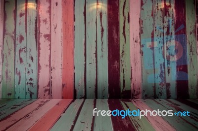 Old Wooden Wall Stock Image