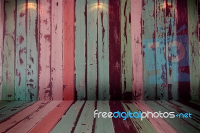 Old Wooden Wall Stock Image