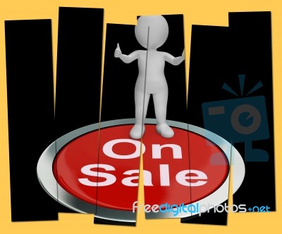 On Sale Pressed Means Reduced Price And Cheap Products Stock Image