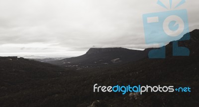 On Top Of Mount Roland In Tasmania During The Day Stock Photo