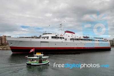 One Of The Many Victoria Habour Ferries Pottering Along In Vict Stock Photo One Of The Many Victoria Habour Ferries Pottering Along In Vict Stock Photo