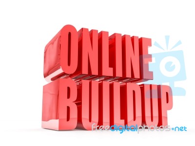 Online Buildup Stock Image