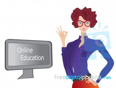 Online Education Stock Image