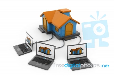 Online Real Estate Stock Image