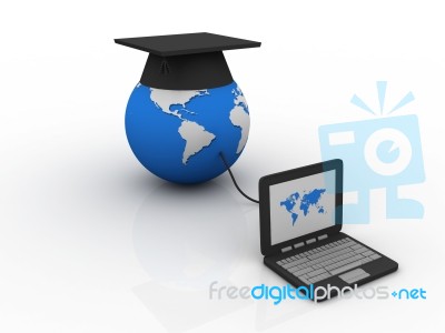 Online Teaching Stock Image