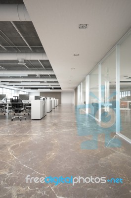 Open Space Office Interior Stock Image