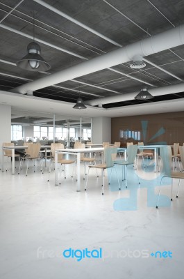 Open Space Office Interior Stock Image