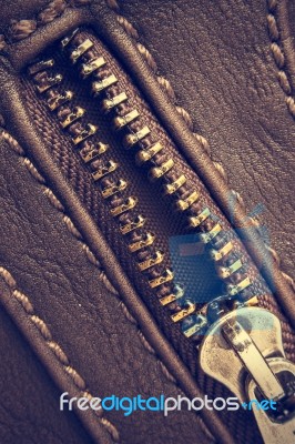 Open Zipper Stock Photo
