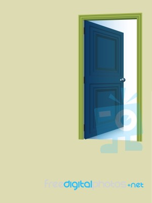 opened door Stock Photo opened door Stock Photo