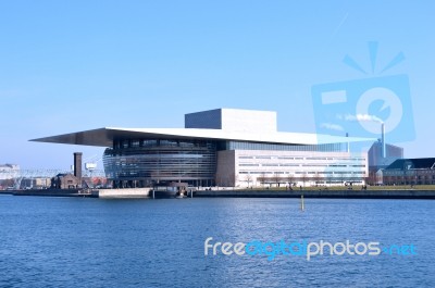 Opera House In The Copenhagen Stock Photo