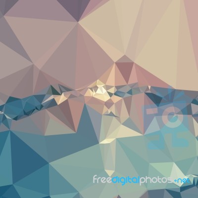 Opera Mauve Abstract Low Polygon Background Stock Image