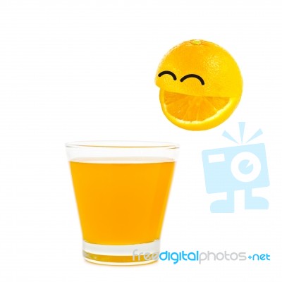 Orange Boy Smile Stock Photo