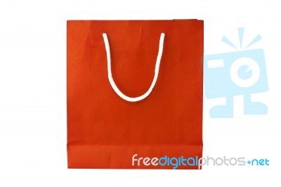 Orange Crumpled Peper Bag Stock Photo Orange Crumpled Peper Bag Stock Photo