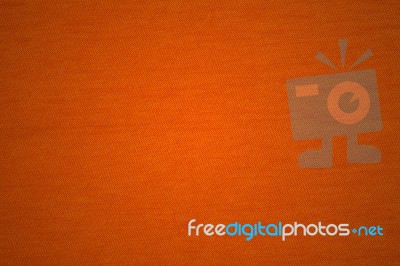 Orange Fabric Background Stock Photo